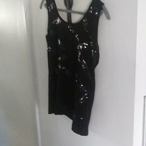 Sequin black tank Calvin Klein NWOT
